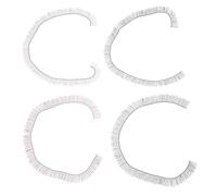 Garneck Ciglia Finte Da Bambola Naturali 4 Pezzi Nero e Marrone 1 Cm e 0,8 Cm Per Trucco Giocattoli Accessori Artigianato Per Bambole