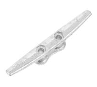 Garneck Cleat da Barca in Metallo Argento per Corda, Accessorio Nautico | Resistente alle Intemperie, Blocca Saldamente le Funi, Antiusura per Impiego su Barche e Opere Artistiche