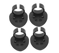 Garneck Clip Adesiva per Microfono Wireless in Abs 4 Pezzi, Supporto Portatile Apertura Sicura e Retro Adesivo, Compatibile per Strumenti Musicali e Uso Professionale