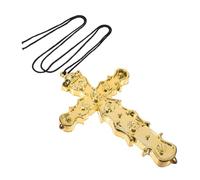 Garneck Collana a croce dorata crocifisso cross necklace for women Uomini attraverso collana croce donna collana pendente per le donne Collana plastica collane da donna D'oro