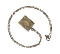 Garneck Collana con Ciondolo in Bronzo Design Scrittura Sacra Portafoto Creativo e Religioso per Speciali