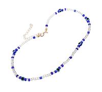 Garneck Collana Evil Eye Choker per donne e uomini - Gioielli di protezione per la felicità e lo stile - Occhio turchese regolabile, 37x0.8cm