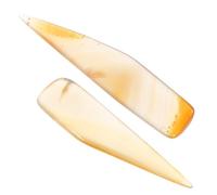 Garneck Coltello per Lucidare Gioielli in Agata 2 Pezzi Set 7 Cm, Strumenti per Manutenzione Oro e Argento, Kit Professionale per Pulizia e Lucidatura Anelli e Bracciali, Stile Casuale