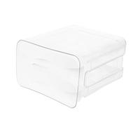 Garneck Contenitore Trasparente per Uova con Coperchio Portauova Doppio Strato per Frigorifero Cassetto da Cucina Organizer per Uova Vassoio per Frigorifero