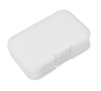 Garneck Copri Porta Salviette 30 Pezzi per Ragazzo Ragazza Compatibile in Plastica Bianco Riutilizzabile Chiusura Ermetica Salviette Umidificate