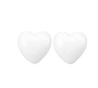 Garneck Cuori in Schiuma Bianca 10 Pezzi per Decorazioni Matrimonio | Forma Cuore Piena, Modello DIY per San Valentino, Leggeri e Pinnabili per Creazioni Artigianali
