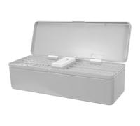 Garneck Custodia Portabatterie Aa Aaa a Doppio Strato, Contenitore di Plastica Resistente per Batterie a Bottone, Organizer Compatto per Conservazione Sicura in Viaggio, Casa e Ufficio