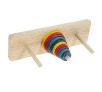 Garneck da Tavolo Legno Colorato Puzzle Intellettuale Hanoi per Adulti Educativo per Feste e Attività Diy Sviluppo e Sicuro e Confortevole