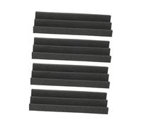 Garneck Data [ Set 4 Pannelli Acustici Fonoassorbenti a Cuneo in Spugna Nera 7,5x7,5x30 Cm Per Isolamento Acustico Studi Registrazione Home Studio Cinema Ufficio