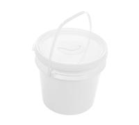 Garneck Dispenser Di Salviette in Plastica Bianca Per Bagno Auto Viaggio Con Coperchio E Maniglia