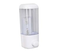 Garneck Dispenser Semplice Liquido Plastica Muro in e da Sapone 500ml Accesso Bianco, Design Elegante Stile Comodo Pratico per Bagno