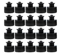 Garneck Emil - Tappo di ricambio per bottiglie, 20 pezzi, colore nero, perfetto per bottiglie e bottiglie d'acqua Emil