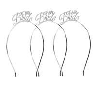 Garneck Fasce Cerchietti Team Bride - Set Da 3 Pezzi Per Addio Al Nubilato - Accessori Eleganti Per Sposa e Amiche Ideali Per Festeggiamenti e Balli Di Fine Anno e Rosa