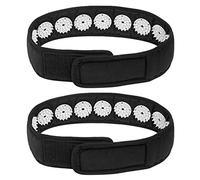 Garneck Fascia per Massaggio alla Testa e Collo Agopressione, Set 2 Pezzi in Cotone e Abs per Rilassamento e Sollievo dallo Stress