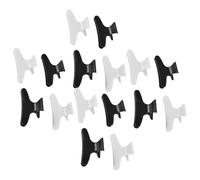 Garneck Fermagli per Chioma Artigli 24 Pezzi Pinze a Farfalla Piccole in Plastica Resistente Nero e Bianco per Parrucchieri e Uso Quotidiano Bloccaggio Sicuro senza Tracce Adatti a