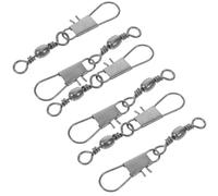 Garneck Ganci in Ferro per Connettore Aquilone Attacco Cuscinetto, 6 Pezzi Resistenti e Portatili per Mulinello Aquilone Argento