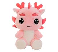 Garneck Giocattoli di drago di buon auspicio peluche Decorazioni di Capodanno lunare Drago animale imbottito Dragons giocattoli giocattolo drago imbottito Dragon Soft Toy cotone pp rosa