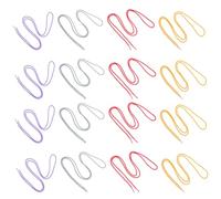 Garneck Lacci Colorati Rotondi per Scarpe Sportive Poliestere 20 Pezzi | Adatti a Sneakers e Scarpe Casual, Stile Semplice e Moda, Lunghezza 120cm Variazione 5-10cm Colore Casuale Stili multipli