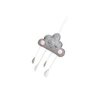 Garneck Lettino per bebè con nuvola, da soffitto, per culla, a forma di goccia, in feltro, decorazione per bambini, decorazione per la cameretta dei bambini, colore: grigio