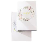 Garneck Libri di Voti Nuziali 2 Pezzi in Carta Leggera, Design Elegante per Matrimonio e Anniversario, Biglietti di Giuramento Decorativi per Banchetti e Feste di Fidanzamento