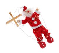 Garneck Marionetta Legno Vintage Natalizia con Corda Natale Santa Claus per Giochi Educativo per Decorazione Festiva