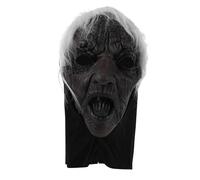 Garneck Maschera da Strega Nera per Halloween in Lattice e Poliestere, Design Realistico e Adattabile, Riutilizzabile per Feste di Carnevale e Party