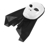 Garneck Maschera Intera Bianca in Plastico per Volto, Stagione di Halloween | Leggera e Discreta, per Costumi e Prove Teatrali, Adatta a Donne e Studenti di Teatro