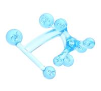 Garneck Massaggiatore Portatile per la Schiena e Collo 2 Pezzi Strumento Manuale Riutilizzabile in Plastica Resistente Piccolo Massaggiatore Pratico per Spalle e Viso per Uso Domestico