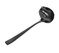 Garneck Mestolo con Manico con Beccuccio in Inossidabile Nero e Design Unico per Ristoranti e Cucina Professionale
