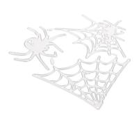 Garneck Metal Cutting Die Spider Web Halloween, Acciaio al Carbonio | Riutilizzabile, Non Facile da Deformare, Pulibile, per Card Making e Fai, Argento
