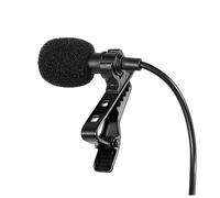 Garneck Microfono Lavalier a Clip per Smartphone Microfono da 3,5 Mm per Registrazione Sensibilità e Design Portatile per Lezioni e Canto