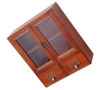 Garneck Mobiletto in Legno Vintage Cassetti Multipli e Ampio Spazio per Organizzare Cosmetici e Oggetti Vari, per Cucina o Soggiorno