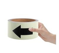 Garneck Nastro Luminoso Fluorescente Verde e Nero Nastro Adesivo Glow in The Dark per Segnaletica Indicazioni e Decorazioni Notturne Alta Visibilità e per Uffici Magazzini e Ambienti