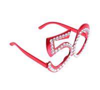 Garneck Occhiali Da Sole Per Il 50° Compleanno Con Strass - 1 Paio Di Occhiali Decorativi in Plastica Per Feste e Celebrazioni - Accessorio Unico e Divertente Per Festeggiare Con Stile