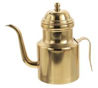 Garneck Oliera in Acciaio Inossidabile Da 450ML - Elegante Distributore Dorato Per Olio e Aceto - Perfetta Per Cucina e Tavola Versatore Multifunzionale Per Condimenti e Salse