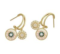 Garneck Orecchini Alla Moda Per Donne e Ragazze, Design a Cerchio Color Oro, Leggeri e Delicati Sulla Pelle, Per Regali e Occasioni Speciali