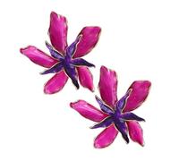 Garneck Orecchini Forma Di Fiore Per Donna Smaltati Petali Orecchini Floreali Gocce Di Olio Eleganti e Comodi