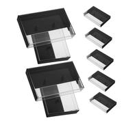Garneck Organizer con Protezione Antigraffio per Cassette Audio Retrò in Plastica Ps e Design Vintage 9 Pezzi per Archiviazione Sicura in Sale Musica o Prove Band