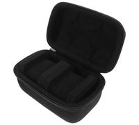 Garneck Organizer Rigido per Orologi da Viaggio a Doppio Scomparto Nero Eva | Custodia con Cerniera, Compatibile con Automatici e Meccanici, Formato Portatile per Uso Quotidiano e Vacanze