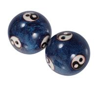 Garneck Palline Baoding in Smalto Blu per Massaggio e Trattamento Mani, Set 1 Confezione, Riduzione dello Stress e Miglioramento della Forza Muscolare