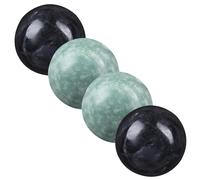 Garneck Palline Cinesi in Marmo per Massaggio delle Mani, 2 Set di Sfere Tonde per Esercizio e Terapia Fisica, Alleviano Tensione Muscolare e Stimolano Punti di Pressione