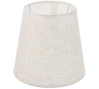 Garneck Paralume beige in lino per lampada da tavolo E27 - più piccolo - paralume cilindrico in tessuto per eleganti lampade da tavolo e lampade a sospensione - ideale come paralume di ricambio o per