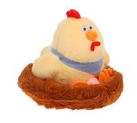 Garneck Peluche pollaio giocattolo peluche animale di peluche di capra parlando giocattoli posatoio di pollo persico giocattoli per l'arricchimento del pollo roba di pollo cotone pp