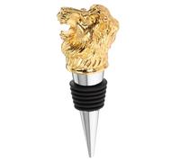 Garneck Per Bottiglia Vino a Forma Testa Leone Tappi Decorativi Per Bottiglie Vino Retrò Riutilizzabili Per Feste e Matrimoni