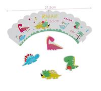 Garneck Pezzi Decorazioni Per Cupcake a Tema Dinosauro Con Stuzzicadenti e Cialde Colorate Per Feste Di Compleanno e Eventi Tematici - Perfette Per Decorare Torte e Dolci Fai Da Te