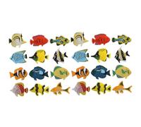 Garneck Pezzi di pesce tropicale pescare accessori per acquari di pesci decorazione di pesce Accessorio per acquario pesci d'acquario decorativi decorazioni di pesce pvc