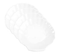 Garneck Piatti Da Servizio in Porcellana a Forma Conchiglia Set Da 4 Pezzi Piatti Per Snack e Condimenti Per Colazione e Dessert e Riutilizzabili