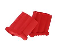 Garneck Piedini 2 Pezzi Alluminio Antiscivolo in Gomma Rossa Scala e Garantire Sicurezza per Proteggere Pavimenti in Giardini e Studi