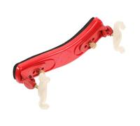Garneck Poggiaspalla per Violino in Gomma Design Curvo per Ridurre la Pressione sulla Schiena, Accessorio Portatile per Violino Rosso per Musicisti