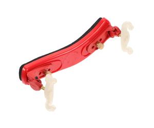 Garneck Poggiaspalla per Violino in Gomma Design Curvo per Ridurre la Pressione sulla Schiena, Accessorio Portatile per Violino Rosso per Musicisti
